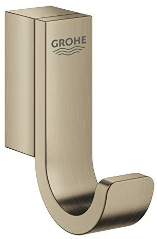GROHE Selection | Essentials - Einfacher Bademantelhaken | Verdeckte Befestigung | nickel gebürstet | 41039EN0