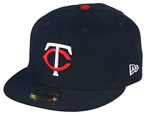 New Era Minnesota Twins MLB Cap 59Fifty Basecap Baseball Kappe Blau - 7 1/2-60cm (XL)