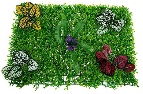 Fondo de Pared de césped para Valla al Aire, seto de privacidad, Panel de boj, Panel de césped, decoración de Pared, Hojas, seto de topiario, Pared Verde, plástico Artificial