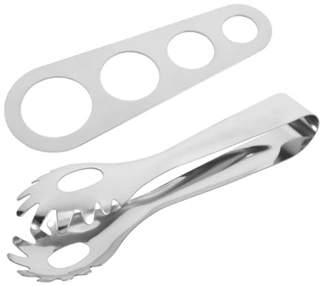 Cabilock Pinzas Para Espaguetis Servidor De Pasta De Acero Inoxidable Pinzas De Cocina Para Servir Fideos Medidor De Espaguetis Herramienta Para Porciones De Pasta