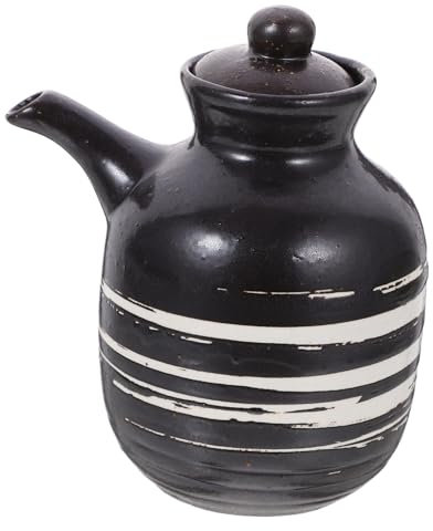 MOTHNUR Ceramic Seasoning Pot for Soy Sauce Dispenser Multi-Function Condiment Jar for Kitchen Spice Storage for Oil Dispenser Use