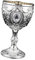 YWJLQH cáliz pequeño para Agua, diseño Retro, Ideal para Vino y cócteles, Plata, Individual
