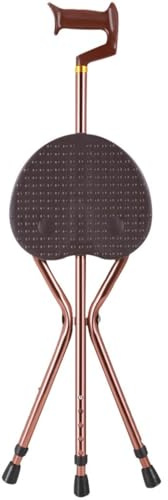 RAGOPILEN Chaise Pliante, Tabouret en rotin Marron 24 x (84-94) cm