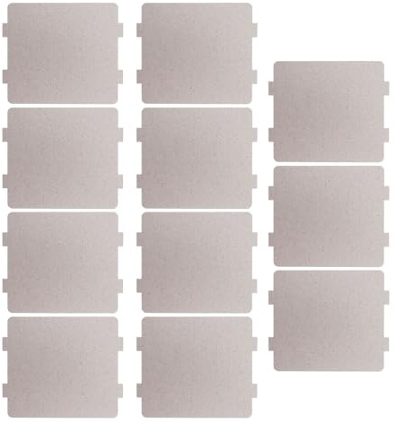 VALICLUD Set 10 Fogli di Mica per Forno a Microonde, Piastra Isolante Termica Regolabile, Copertura Guida D’onda Resistente al Calore, Accessori di Ricambio per Riparazione Microonde Casa