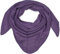 styleBREAKER Damen Großer Strick Dreieck Schal einfarbig meliert | Weiches warmes Winter Dreiecktuch | Strickschal aus Viskose Wolle für kuschlige Looks, Farbe:Lila