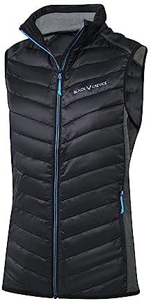 Black Crevice dam Black Crevice Ärmlös väst för kvinnor väst (1-pack)