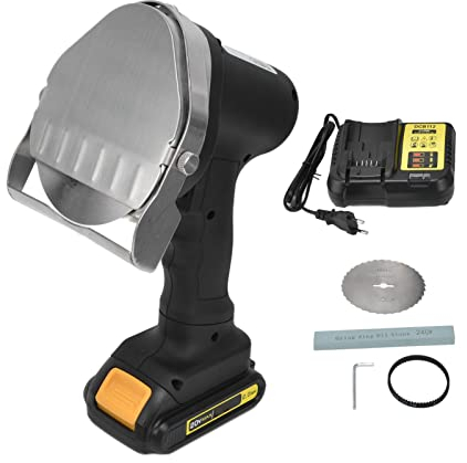 TOPINCN Elektrisches Dönermesser, TruthahnspießMesser, Elektrisches Tranchiermesser, Kabelloses Handschneidegerät