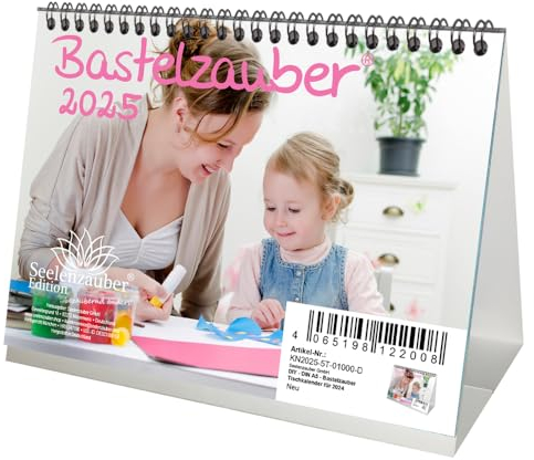 DIY - DIN A5 - Bastelzauber Tischkalender für 2025 - Seelenzauber Fotokalender Bastelkalender Basteln