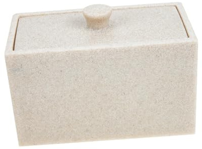 Ciieeo Scatola Porta-dispenser Per Dischetti Di Cotone - Contenitore Per Cosmetici - Scatola Per Dischetti Di Cotone Con Coperchio - Salvaspazio E Facile Da Spostare