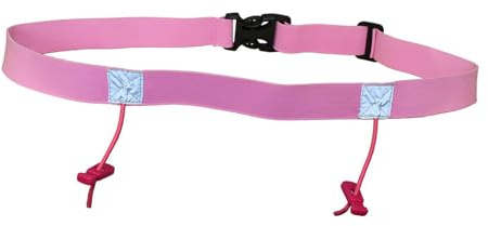 KIXZSAZ Cinturón elástico Universal para Correr, cinturón para número de para Carrera, para Ciclismo, para triatlón, cómodo para Correr, para triatlón, Rosa, 25 x 920 mm