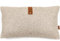 Miqio® Kissenbezug Narvik | Kissenhülle 30x50 cm für Sofakissen und Dekokissen | Aus Wolle und Leder | Deko für Wohnzimmer, Schlafzimmer, Ostern | Couchkissenbezug