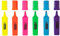 D.RECT 1127 Textmarker mit Schrägkeilspitze 6-Farben-Set