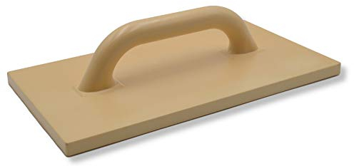 DEWEPRO® PU-Reibebrett 360x200mm - stabiles Kunststoff Putzbrett aus Polyurethan mit fester Griffverbindung