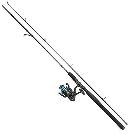 PENN Wrath spinnruten und rollen combo set, 2.13m |10-40g, Schwarz Blau