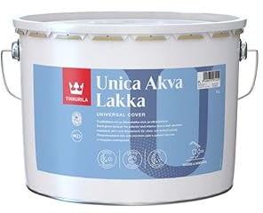 TIKKURILA Unica Akva Lacquer - Semi-Gloss Lacquer For Interior & Exterior Wooden Surfaces - 10 Litres