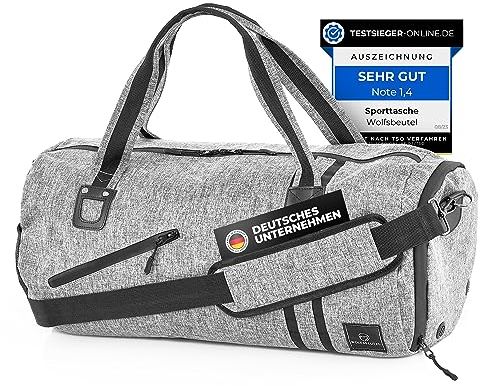 𝗪𝗢𝗟𝗙𝗦𝗕𝗘𝗨𝗧𝗘𝗟® 30L Sporttasche & Reisetasche für Damen & Herren mit Schuhfach & Nassfach | Wasserdicht/Wasserabweisend | Schultergurt Weekender Badetasche Schwimmtasche Gym Bag Duffle Bag