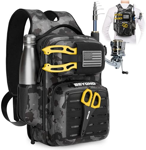 Beyond Fishing Tackle Backpack- The Voyager (Black Onyx)