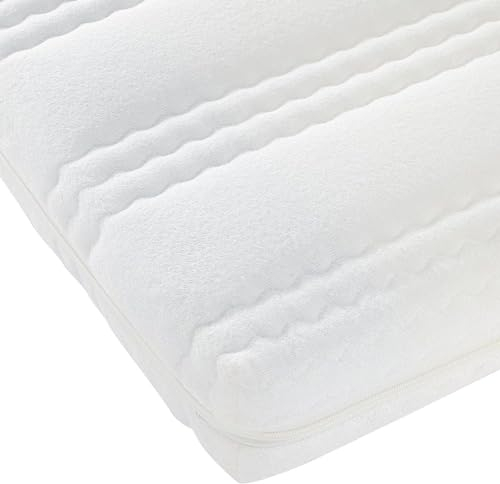 Best For Kids Kindermatratze 90x200x14 (Kesja) | Weiche Kaltschaummatratze mit Frottee-Bezug und verstärktem Rand | Hautfreundliche, atmungsaktive Babymatratze | Waschbar Kinder-schlafmatratze