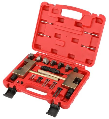 GEAREVER Remachadora de cadenas de distribución, cadena de control del motor, herramientas de montaje, kit de herramientas de remachado especial para Mercedes Benz M271 M272 M102 M103 615 616