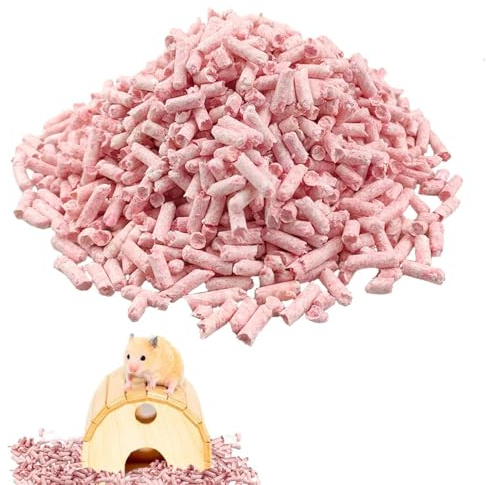 Nuyhgtr Literie pour hamster | Litière en papier colorée pour petits animaux de compagnie | Pellets de litière désodorisants imperméables pour lapins pour hamsters et petits animaux de compagnie