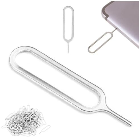 Lot de 100 outils de retrait de plateau de carte SIM avec aiguille en acier i-Pad pour téléphone Sam-sung pour Huawei