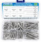 Electrical Socket Screws, 100 PCS 12 Sizes #6-32#8-32 Pan Head 304 Stainless Steel Machine Screws, Extra Long 50mm 40mm Electrical Plug Socket Fastener for Wall Plate, Light Switch