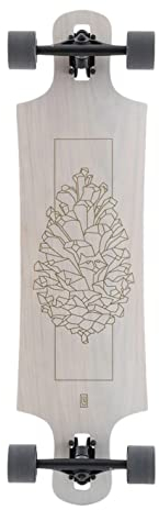 Landyachtz Longboard Komplettboard Drop Hammer White Pinecone 36.5 Drop Through 92,7cm (White)