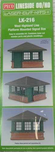 Peco LK-216 West Highland Railway Platform Mounted Signal Box OO Gauge