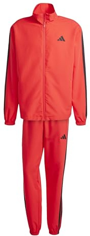 adidas Hombre 3 STRIPES WOVEN TRACKSUITS, pure ruby, M