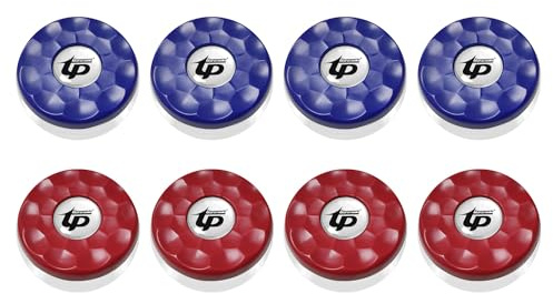 Set di dischi per shuffleboard, 58 mm, mini dischi per shuffleboard, attrezzatura per divertimento in famiglia, gioco in casa, rosso e blu