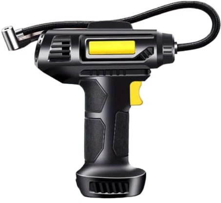 Compresseur d'Air Portable Rechargeable sans Fil, Gonfleur de Pneus Numérique jusqu'à 150 PSI pour Voiture, Moto, Vélo, Ballon