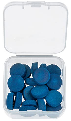 Yardwe 20st Billard-Queue-Spitze Schwimmbad Düsen Reparaturset Für Snooker-queues Billard-Queue-Tipps Pool-lagerregal Reparaturset Für Billardqueues Pool-Queue-griffband Pole Blue Leder