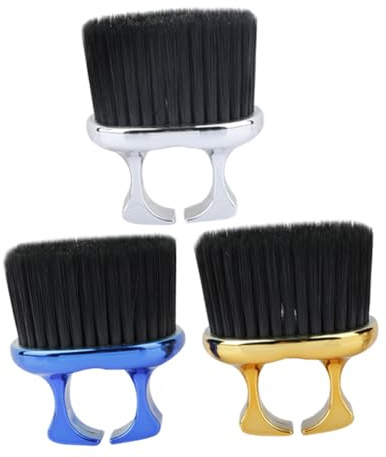 ULTECHNOVO 3stücke Haarbürste für Herren Puderpinsel Bartbürste Nackenbürste Tragbares Friseurzubehör Abs-material Effektives Trimmen Vielseitige Pflege