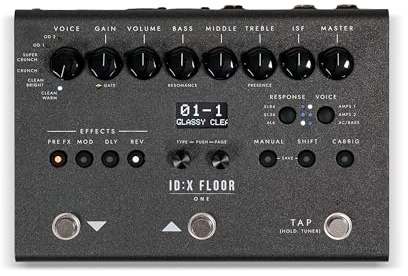 Blackstar ID:X Floor 1 Amp Modelling Pedalboard – 6 Amp Voices, Valve‑Style Emulation, 35+ Effects, CabRig, USB‑C Connectivity