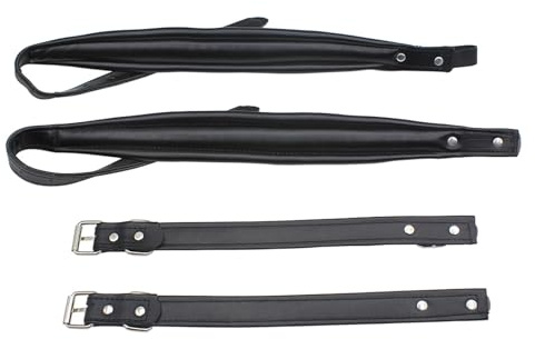 Correa de acordeón de cuero ajustable y cómodas correas de hombro de poliuretano y elegante para varios instrumentos, correa de hombro de cuero para acordeón