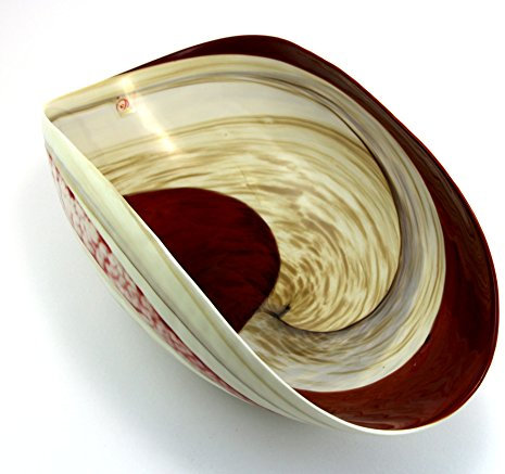 Vinciprova Le Gemme di Venezia Murano Collection Yalos Rouge Papillote pequeño diámetro mm 310 x mm 200 Cristal de Murano Made in Italy