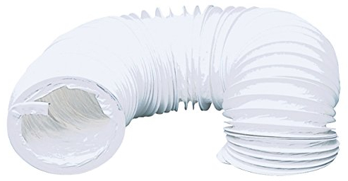 TronicXL Tuyau d'évacuation en PVC - Diamètre : 100/102 mm - 6 m - Pour sèche-linge, climatisation, hotte aspirante, sèche-linge - 100 mm - Accessoire de sèche-linge