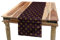 ABAKUHAUS Fleur De Lis Tischläufer, Königliche Muster, Esszimmer Küche Rechteckiger Dekorativer Tischläufer, 40 x 225 cm, Gelb