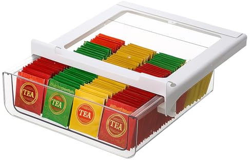 vacane Under Shelf Basket Organizer, Under Shelf Storage Drawer Pull Out, Under Cabinet Basket Hanging Holder for Cupboard Cabinet Pantry Kitchen, Add-on Space Saver