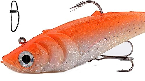 Set Gummifisch vorgebleit 20cm, 105 gr, Kunstköder Gummiköder von Behr Big Bait Hecht, Waller, Dorsch + Gratis Snap (Set#1)