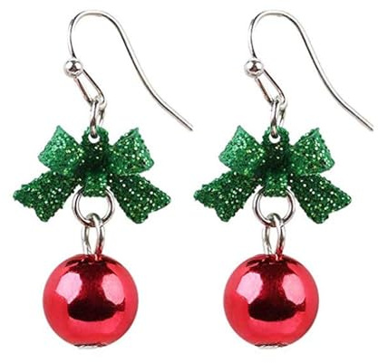 Boucle D'oreille Noel, Boucles D'oreilles Femme Mignons, Bijoux de Noël Beau Christmas Earrings pour Femmes Filles Noël Nouvel An Accessoires de Style