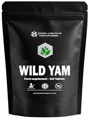 Wild Yam Root Extract - 120 Tablets - Easy to Swallow - Letterbox Friendly - Dietary Supplement