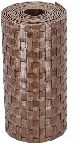 EffeDecor Fasce Oscuranti Stuoia Frangivista in Polietilene Rattan H19 cm Rete Rotolo Per Recinzioni,Cancelli,Ringhiere,Balconi o Giardino con 2 Clips Fissaggio Inclusi (Testa di Moro)