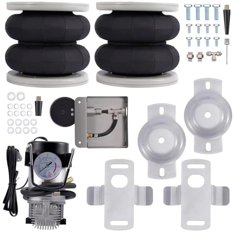 Ammortizzatore Kit Di Sospensioni Pneumatiche Con Compressore Per Fiat Per Ducato 1994-2023 Kit Di Assistenza Soffietti E Sospensioni Pneumatiche Per Camper Ammortizzatore ad aria