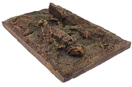 ANDRESLAD Simulation Reptile Box Background Board Aquarium Decorative Panel for Turtle and Tortoise Tank High-definition Lifelike Terrarium Backdrop Eco-scenery for Vivarium and Photo Prop