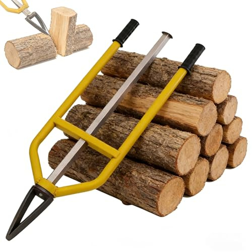 coyrugky Fendeur de bûches Manuel,Fendeur à inertie portatif avec Manche Lisse,Simple et Rapide, Fend Le Bois de Chauffage en Quelques Secondes pour Les cheminées Le Camping et Les activités