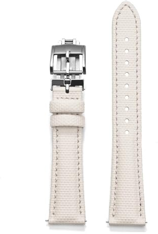 Bracelet De Montre En Toile À Voile Caoutchouc FKM Compatible Avec Delugs | Sangle en toile à voile FKM à dégagement rapide avec boucle déployante, ajustement précis (noir)