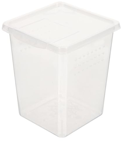 Housoutil Creative feed bin plastic gecko enclosure with convenient and safe use for reptile and insect breeding