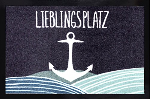 Close Up Lieblingsplatz Anker Fußmatte, Schmutzfangmatte - 60 x 40 cm