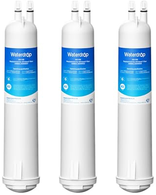 Waterdrop EDR3RXD1 Replacement for Everydrop® Filter 3, 4396841, 4396710, Kenmore® 46-9083, 46-9030, WD-F08 Refrigerator Water Filter, 3 Filters